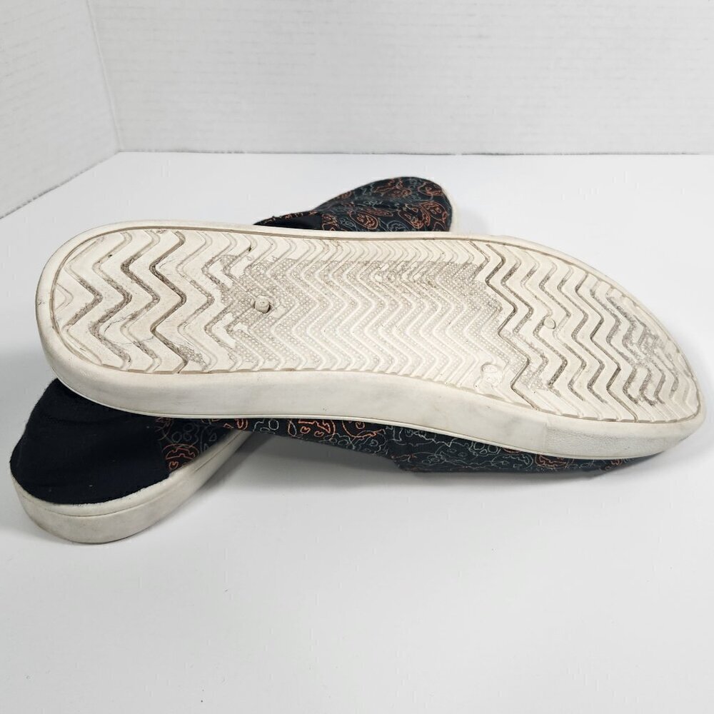 Tommy Bahama | Black ‘Glow in the Dark’ Halloween Slip On Canvas Shoes 9.5 - Picture 2 of 3